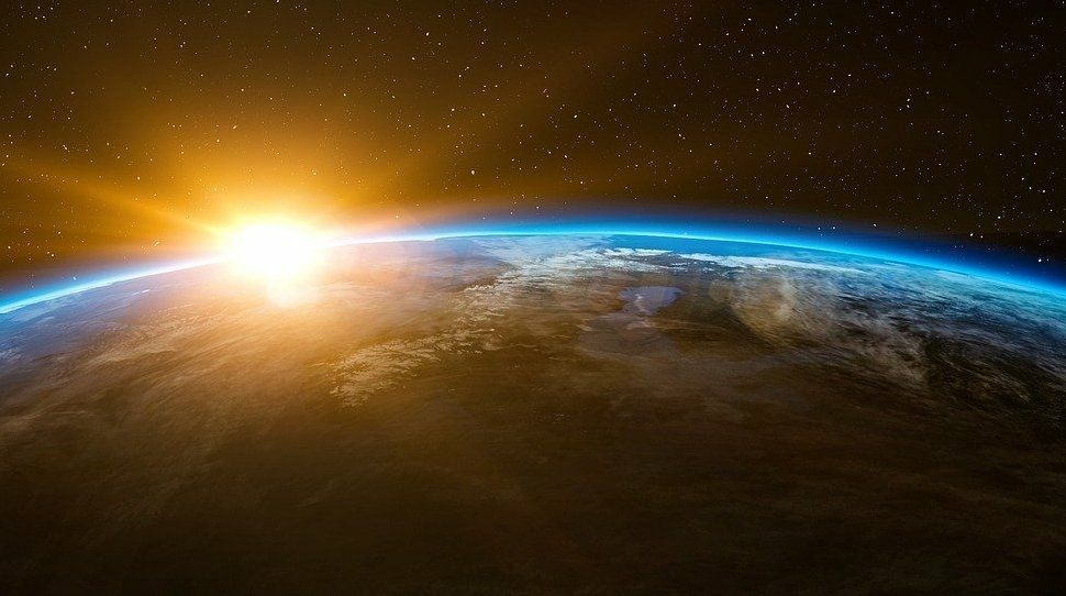 Earth | space | globe | sunrise